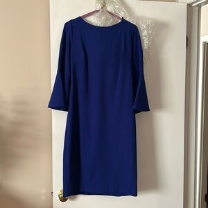 Women blue dress size 12 with bell sleeves